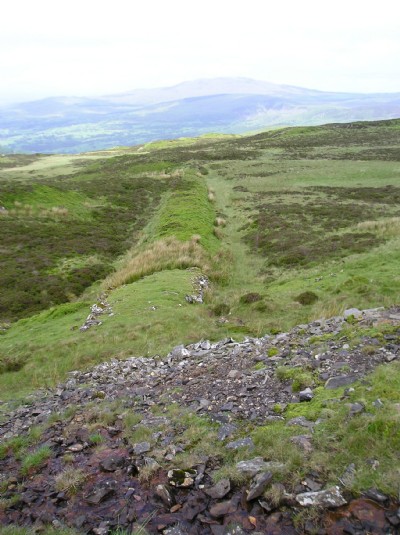 Causeway below adit