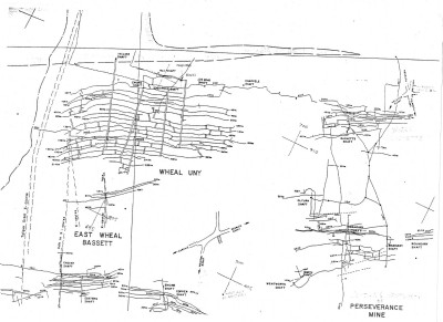 Wheal Uny and Wheal Bucketts Mine plans