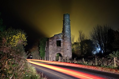 United Mines Eldons Engine House by Night