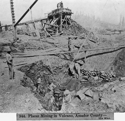 Placer mining in Volcano 1866