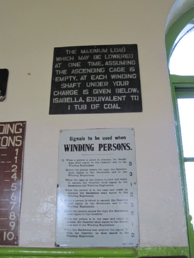 Signs in Engine House