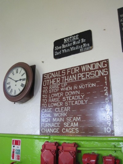 Signs in Engine House