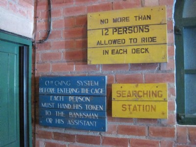 Signs in Engine House