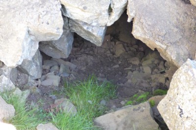 Close up of Westernhope New Mine portal (collapsed)