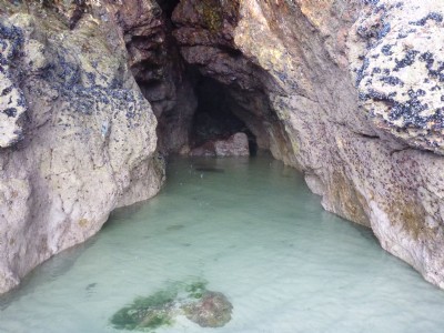 Wheal Coates sea cave entrance