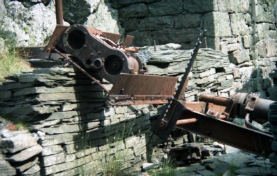 Remains of incline winding engine