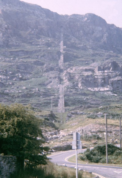 Exit incline from below