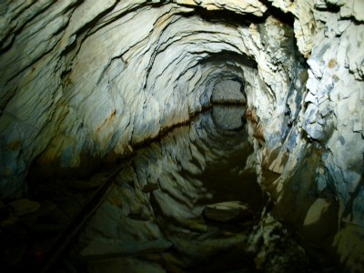 Flooded tunnel upper level Wrysgan
