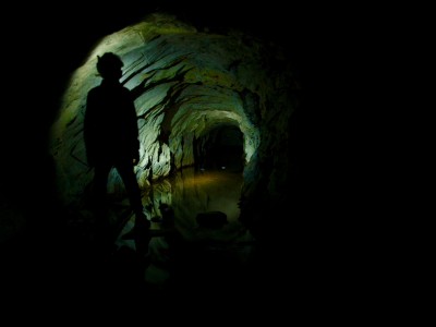 Flooded tunnel Wrysgan